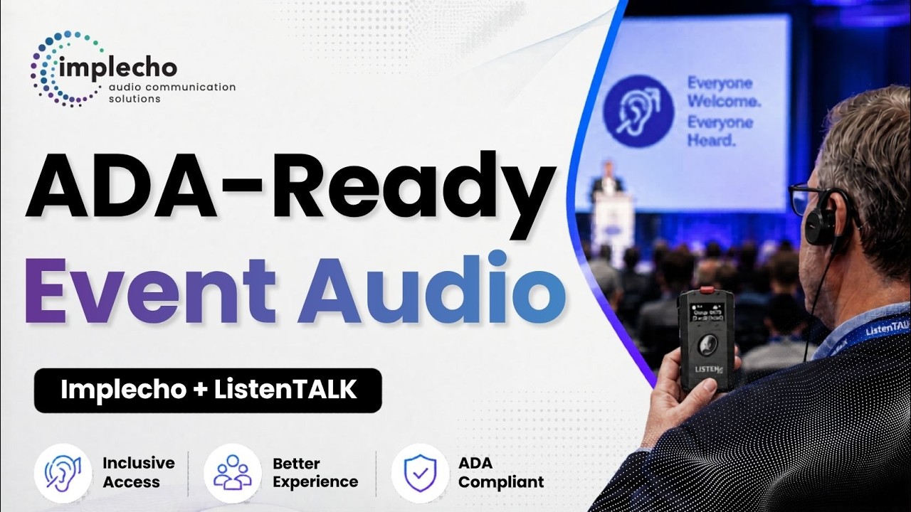 ADA-Ready Event Audio YouTube Video